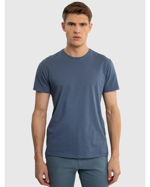Big Star T-Shirt BASIC in Blue für Herren