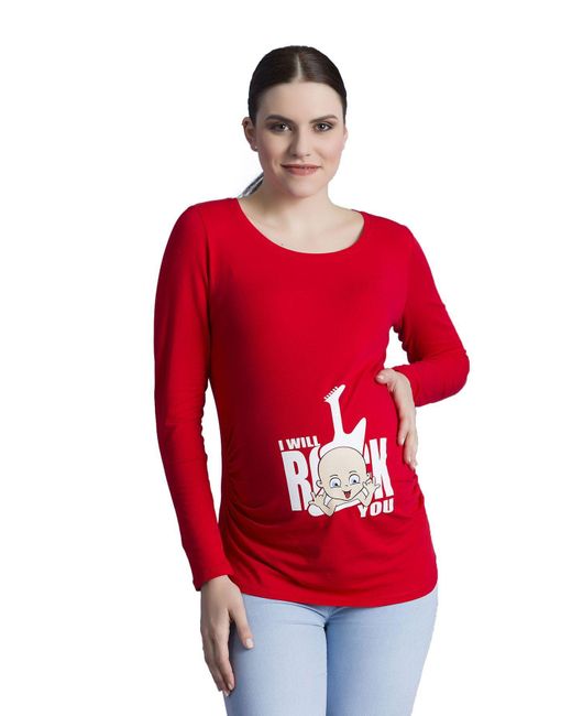 M.M.C. Red .M.C. Umstandsshirt I Will Rock You mit Motiv