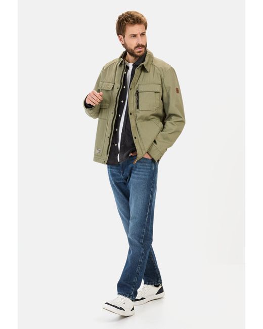 Camel Active Blouson mit Mehrtaschen-Design Markenlogo in Green für Herren