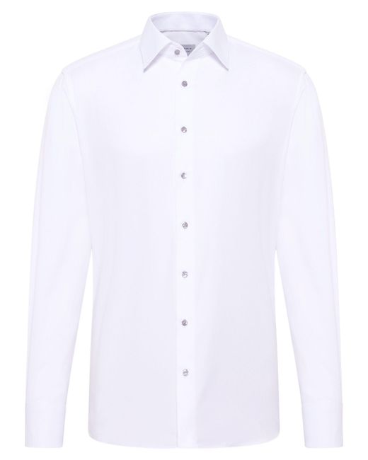Eterna Langarmhemd MODERN FIT NON IRON (bügelfrei) in White für Herren