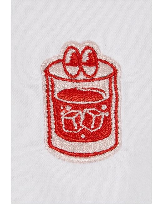 Mister Tee T-Shirt Have A Drink Tee EMB (1-tlg) in White für Herren