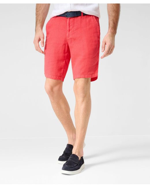 Brax Shorts in Red für Herren