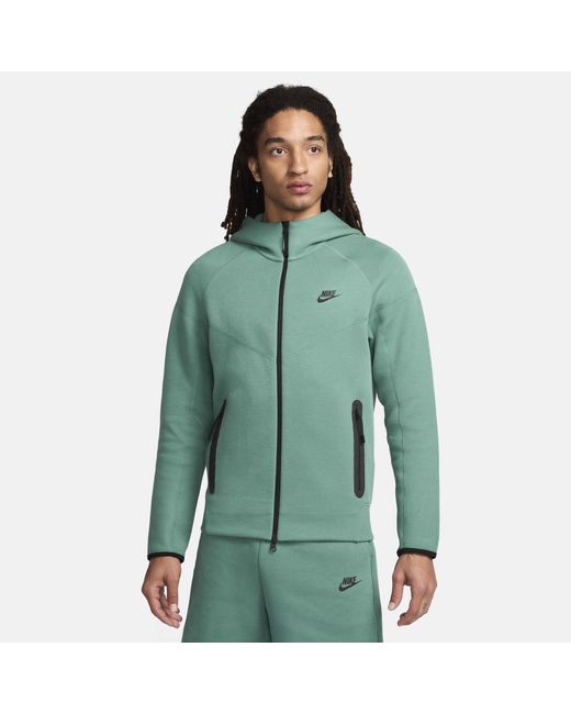 Nike Hoodie Sportswear Tech Fleece Jacket in Green für Herren