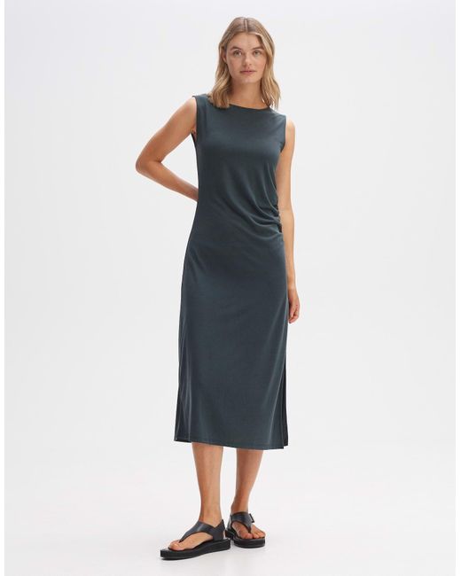 Opus Blue Trägerkleid Maxikleid WONDO Slim aus softem Modal Mix