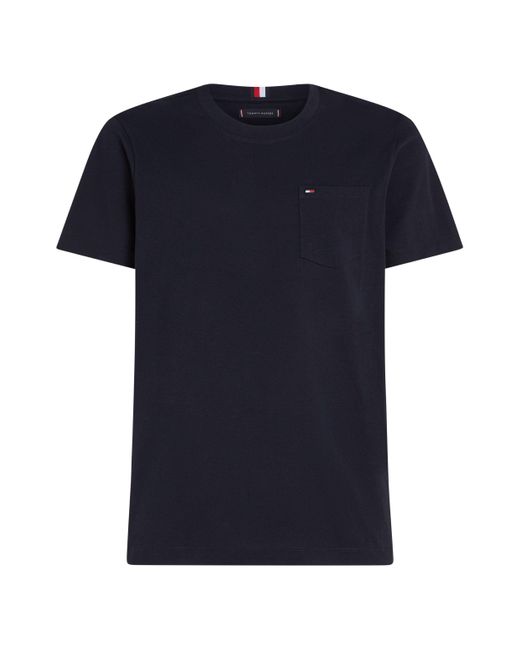 Tommy Hilfiger T-Shirt BT-POCKET TEE-B Große Größen mit Brusttasche in Blue für Herren