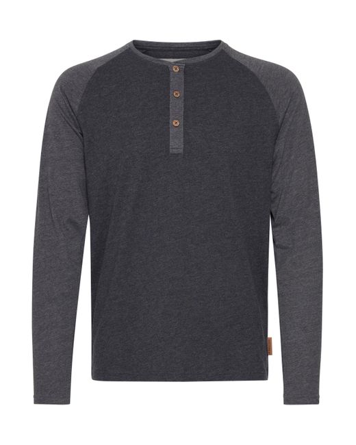 INDICODE Rundhalsshirt IDWinston Longsleeve im Baseball-Look in Gray für Herren