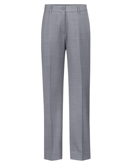 Greiff Gray Anzughose Modern WITH 37.5® Business-Hose Regular-Fit Hellgrau