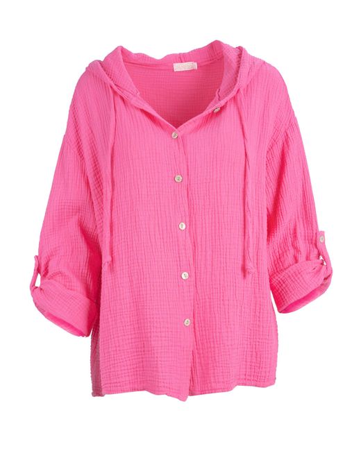 Seasons of April Pink Hemdbluse Musselin Camila 100% Baumwolle Musselinbluse