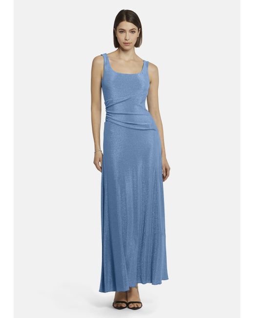 Nicowa Blue Abendkleid EDIONI (1-tlg) aus Lamé-Jersey