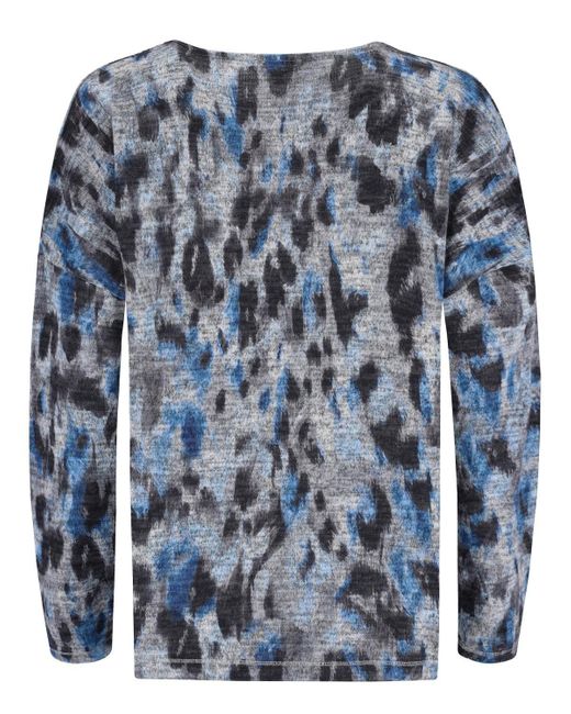 Hajo Blue Blusenshirt Strickshirt Soft-Touch