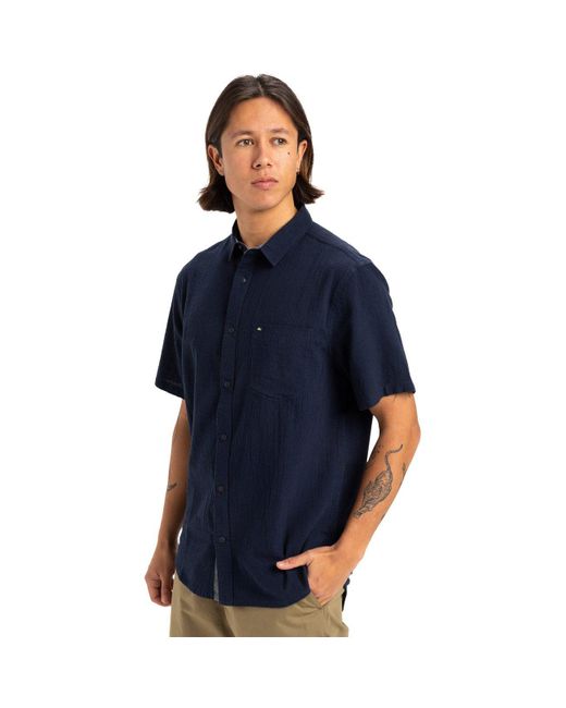 Quiksilver T-Shirt TIME BOX in Blue für Herren