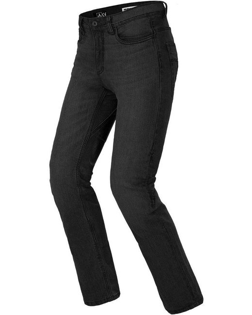 SPIDI Motorradhose J-Tracker Motorradjeans wasserabweisend protektoren abriebfest robust in Black für Herren