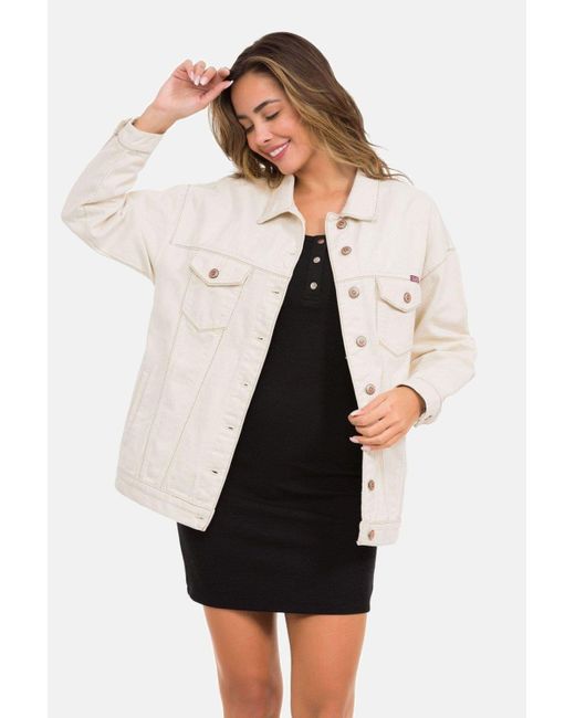 Cipo & Baxx Black Jeansjacke mit stylischen auffälligen Elementen, WJ211