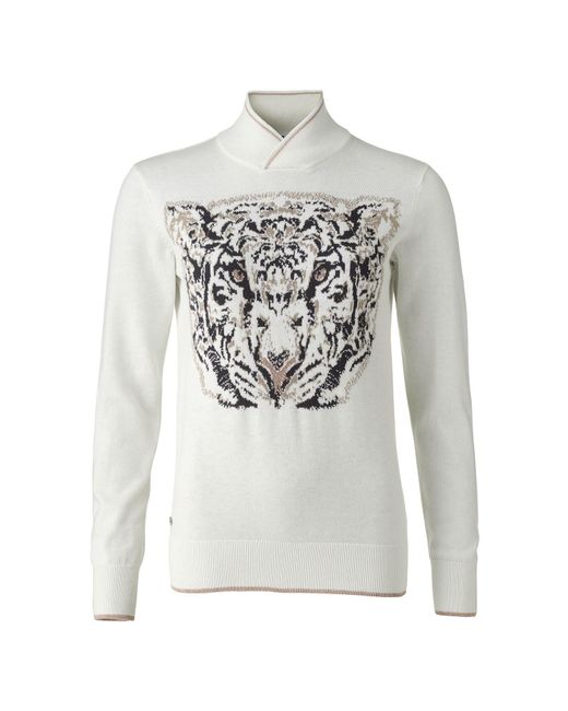 Daily Sports Gray Trainingspullover Pullover Jozy Leopard S