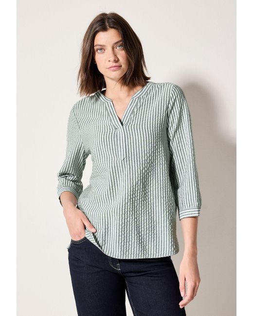 Cecil Gray Klassische Bluse mit 3/4 Ärmeln