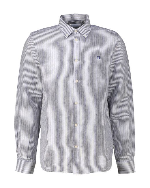 Les Deux Langarmhemd Leinenhemd KRISTIAN LINEN B.D. (1-tlg) in Gray für Herren