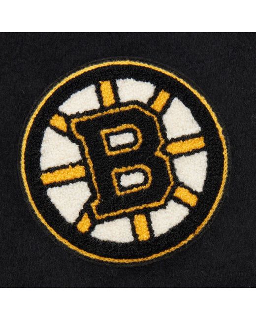 Mitchell & Ness Collegejacke Varsity Wool NHL Boston Bruins in Black für Herren
