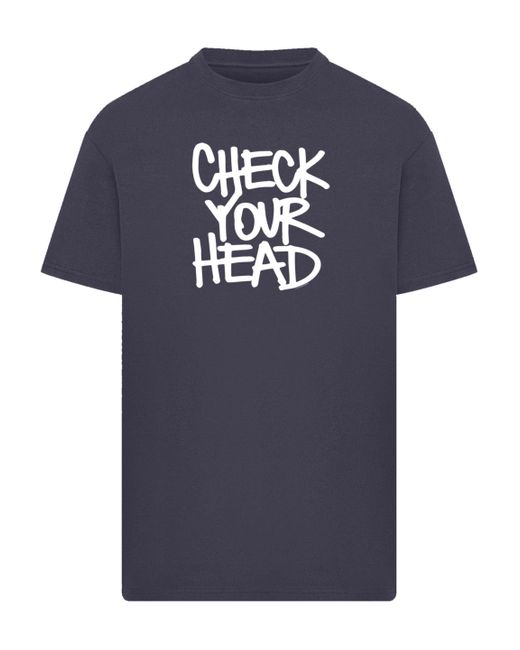 F4NT4STIC Oversize-Shirt The Beastie Boys Check Your Head Premium Qualität in Blue für Herren