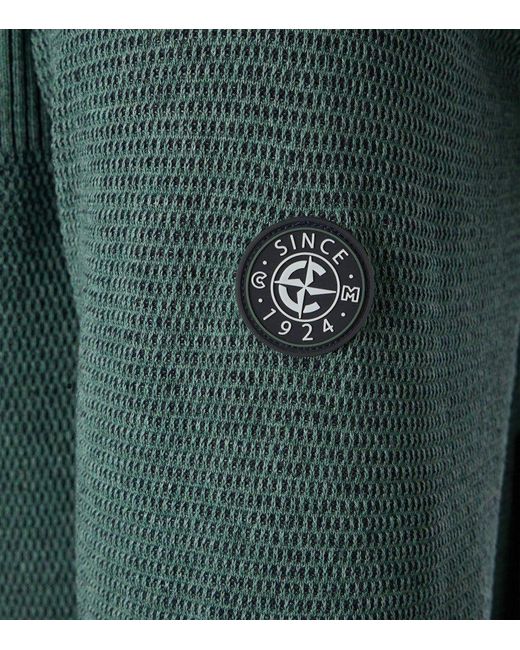 CASA MODA Longpullover Stricktroyer,RV,Stehkr. in Green für Herren