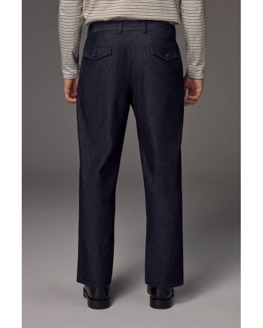 Next Anzughose EDIT Relaxed Fit Denim-Hose (1-tlg) in Blue für Herren