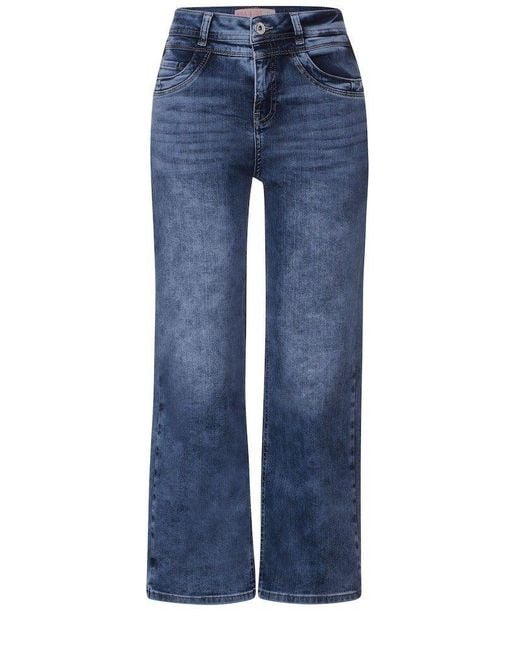 Street One Blue Bequeme / Da.Jeans / Style QR Straight Leg,hw,indig