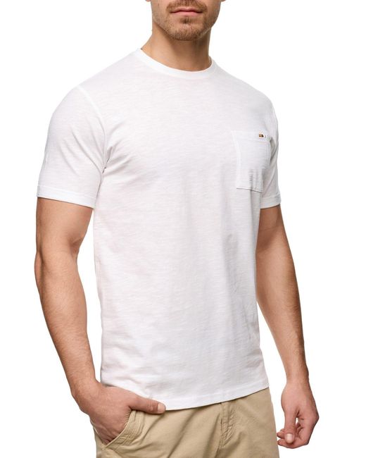 INDICODE Rundhalsshirt INAndorra in White für Herren
