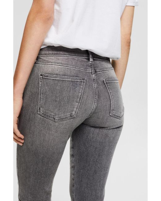 Edc By Esprit Slim-fit-Jeans Stretch-Jeans mit Organic Cotton in Grau |  Lyst DE