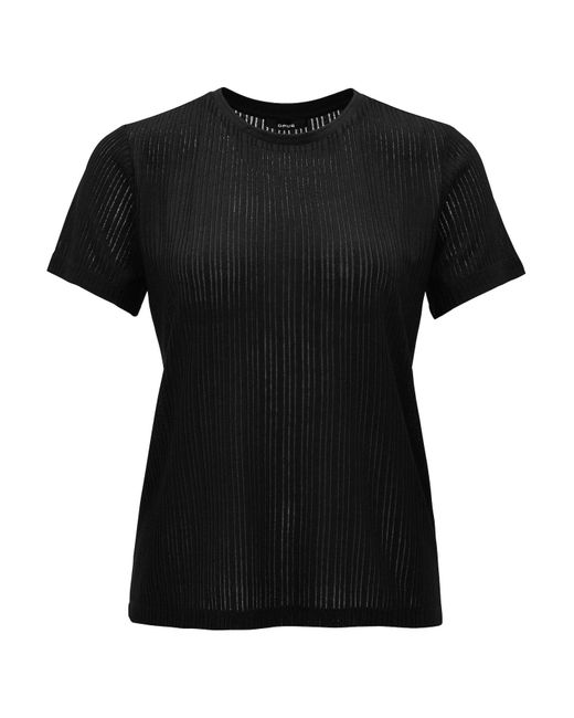 Opus Black Kurzarmshirt Shirt Sendrasa
