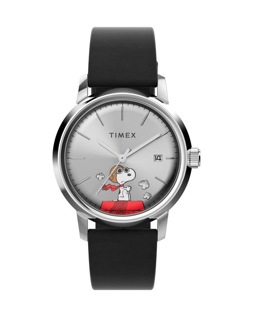 Timex Quarzuhr Marlin® Automatic x Peanuts Snoopy Flying Ace in Gray für Herren