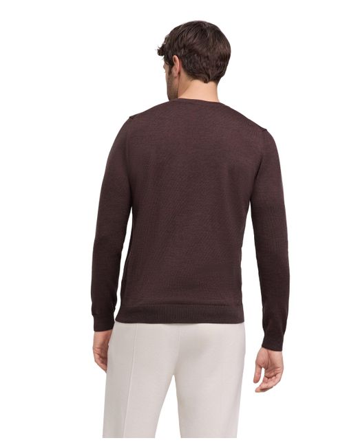 Falke Strickpullover (1-tlg) aus reiner, extrafeiner Merinowolle in Red für Herren