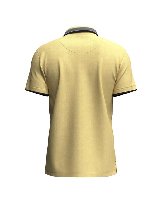 Fynch-Hatton Poloshirt Polo, contrast tipping in Yellow für Herren