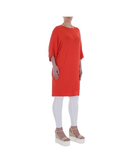 Ital-Design Red Tunikashirt Freizeit Top & Shirt in Rot