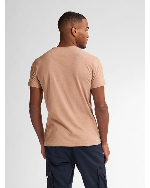 Petrol Industries Unifarbenes T-Shirt Waveviewcrest in Natural für Herren