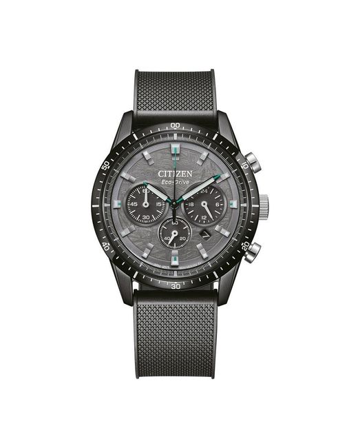Citizen Quarzuhr Chronograph aus schwarzem Edelstahl von in Gray für Herren