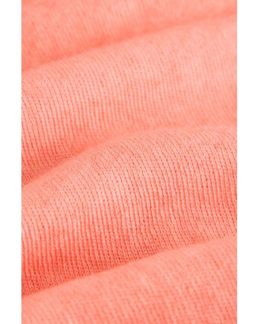 Next Pink Shirttop Gewaschenes T-Shirt mit offenen Saumdetails (1-tlg)