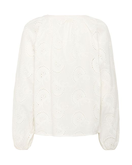 Cream White Langarmbluse Langarm-Bluse CRDelia
