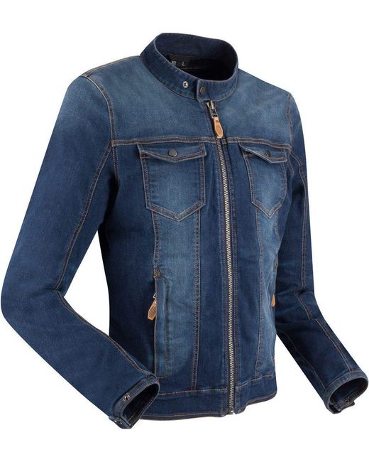 Segura Motorradjacke Hunky Motorrad Textiljacke protektoren in Blue für Herren