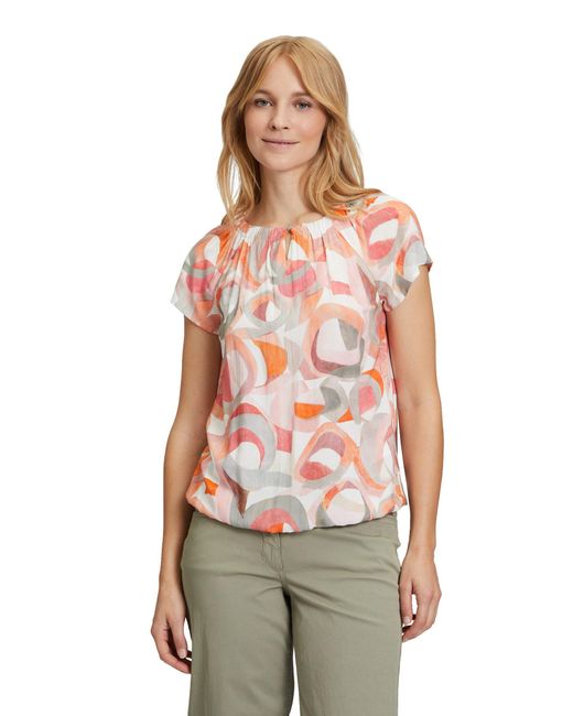 Betty Barclay Multicolor Kurzarmbluse mit Muster Form