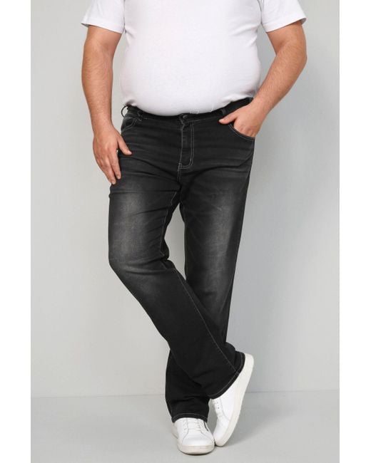 Men Plus Plus -- Men+ Jeans Bauchfit 5-Pocket bis 41 in Gray für Herren