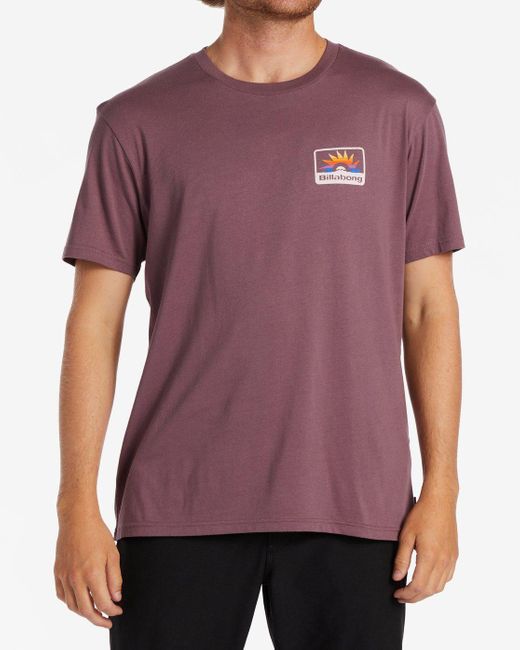 Billabong T-Shirt Walled in Purple für Herren