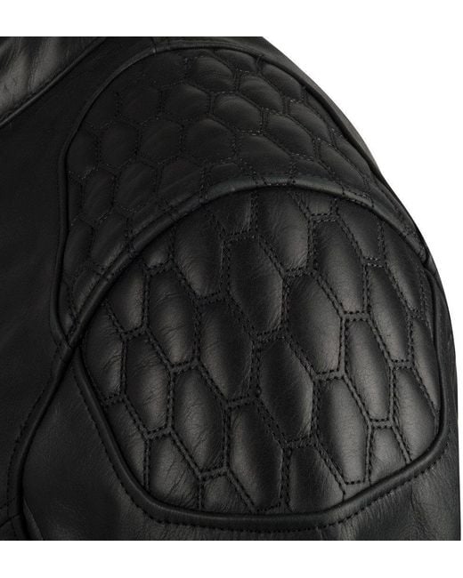 Segura Motorradjacke Curtis Motorrad Lederjacke herausnehmbares Innenfutter in Black für Herren