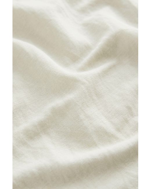 Next White Langarmbluse Relaxed Fit Bluse mit Kordelzug am Saum (1-tlg)