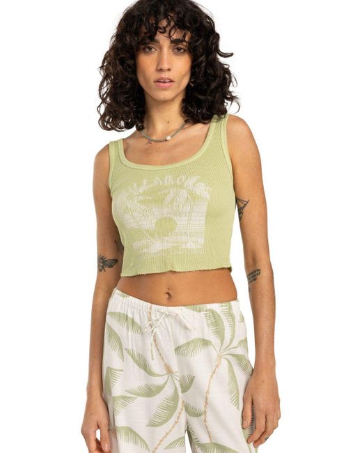 Billabong Green Tanktop Nice Feelings