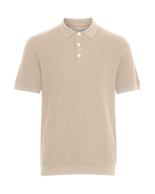 Casual Friday Sommerliches Poloshirt mit Struktur in Natural für Herren
