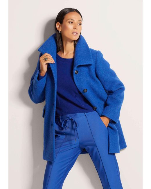 Madeleine Blue Kurzmantel mit Wolle