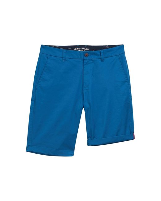 Tom Tailor Bermudas Lightweight Regular Chino Shorts in Blue für Herren