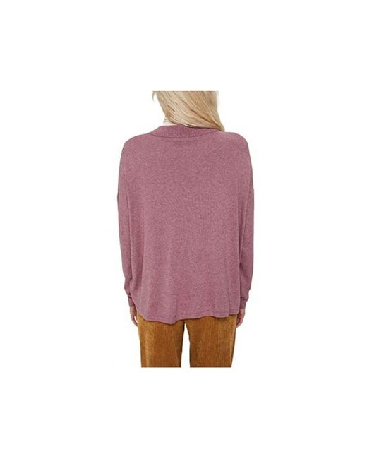 Esprit Purple Longpullover mauve (1-tlg)