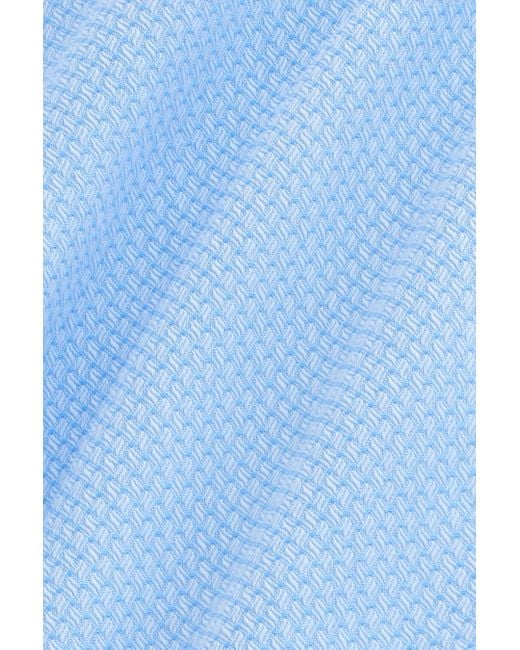 Next Langarmhemd Pflegeleichtes Slim Fit Hemd mit Paspeln (1-tlg) in Blue für Herren