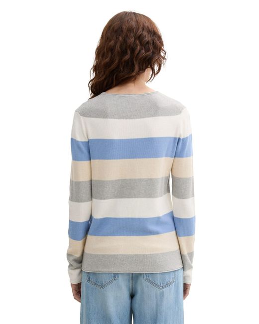Tom Tailor Blue Rundhalspullover (1-tlg) Plain/ohne Details