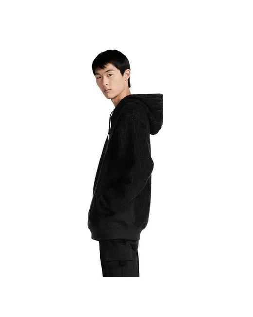 Dior Rundhalspullover Oblique Kapuzenpullover Schwarz in Black für Herren